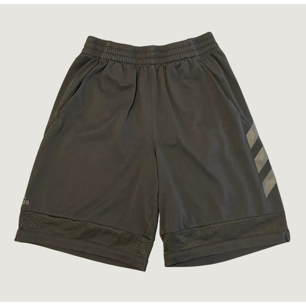 Adidas Boys Black Athletic Basketball Shorts Size Large 14/16 AH5462 1523